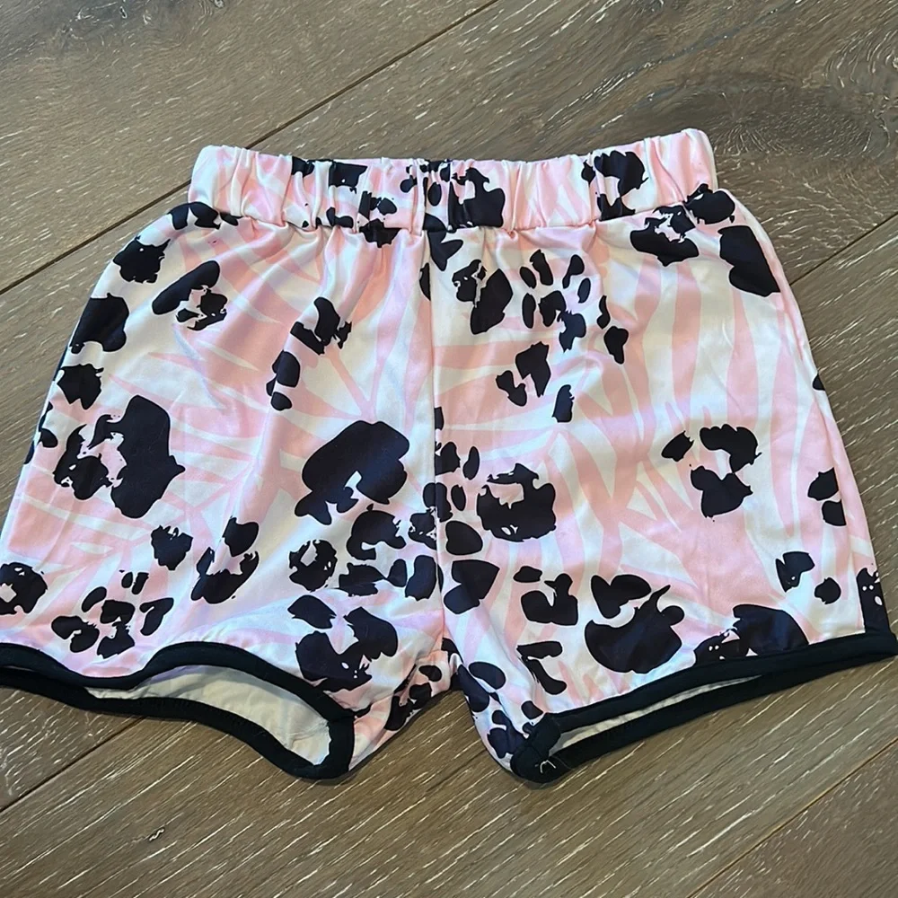 NWOT Sparkle In Pink 2-piece pink animal print toddler outfit - Picture 3 of 5